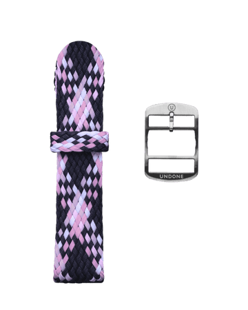 Perlon Pattern Pink / Navy / White - UNDONE